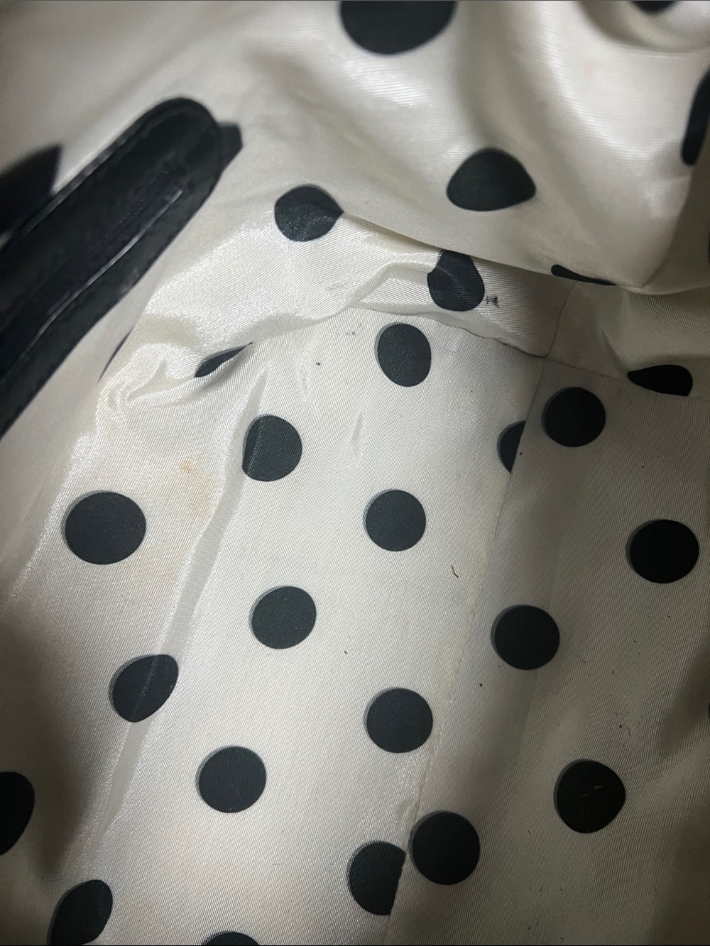 kate spade Black Polka Dot Bow Hobo Bag - Picture 4 of 7